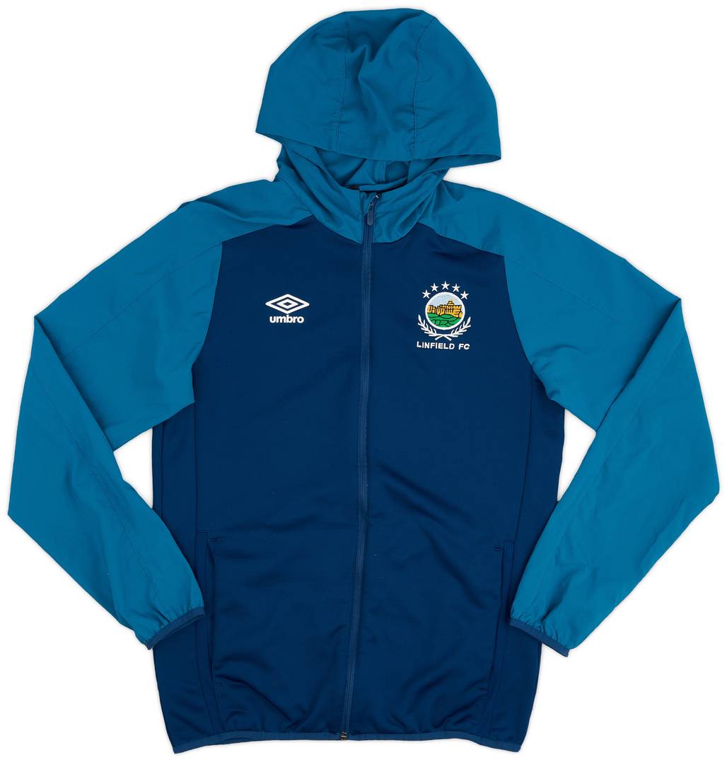2016-17 Linfield Umbro Hooded Track Jacket - 9/10 - (M)