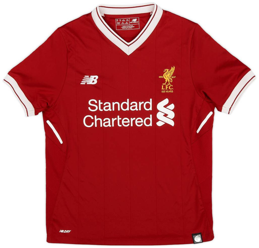 2017-18 Liverpool 125 Years Home Shirt - 8/10 - (M.Boys)