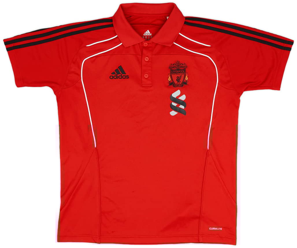 2010-11 Liverpool adidas Polo Shirt - 8/10 - (M/L)