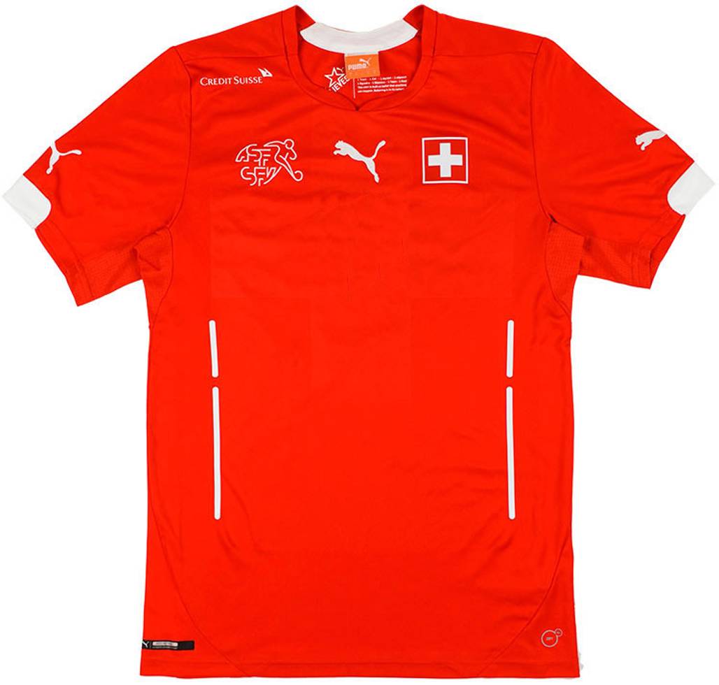 2014-15 Switzerland Player Issue Home Shirt (PRO Fit) - 8/10 - (S)