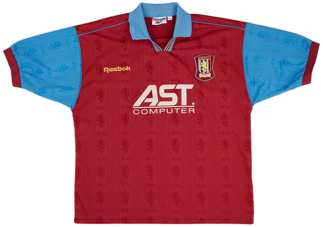 1995-97 Aston Villa Home Shirt - 8/10 - (XL)