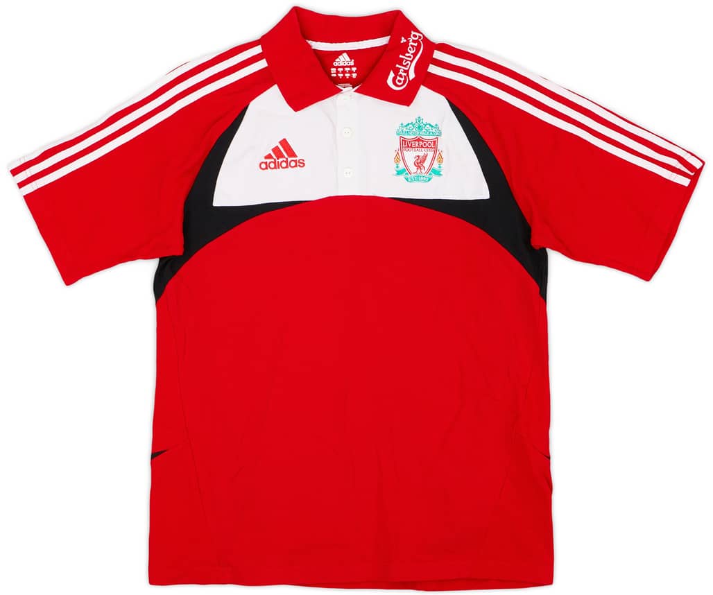 2007-08 Liverpool adidas Polo Shirt - 8/10 - (S)