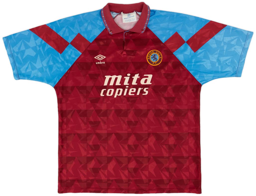 1990-92 Aston Villa Home Shirt - 7/10 - (XL)