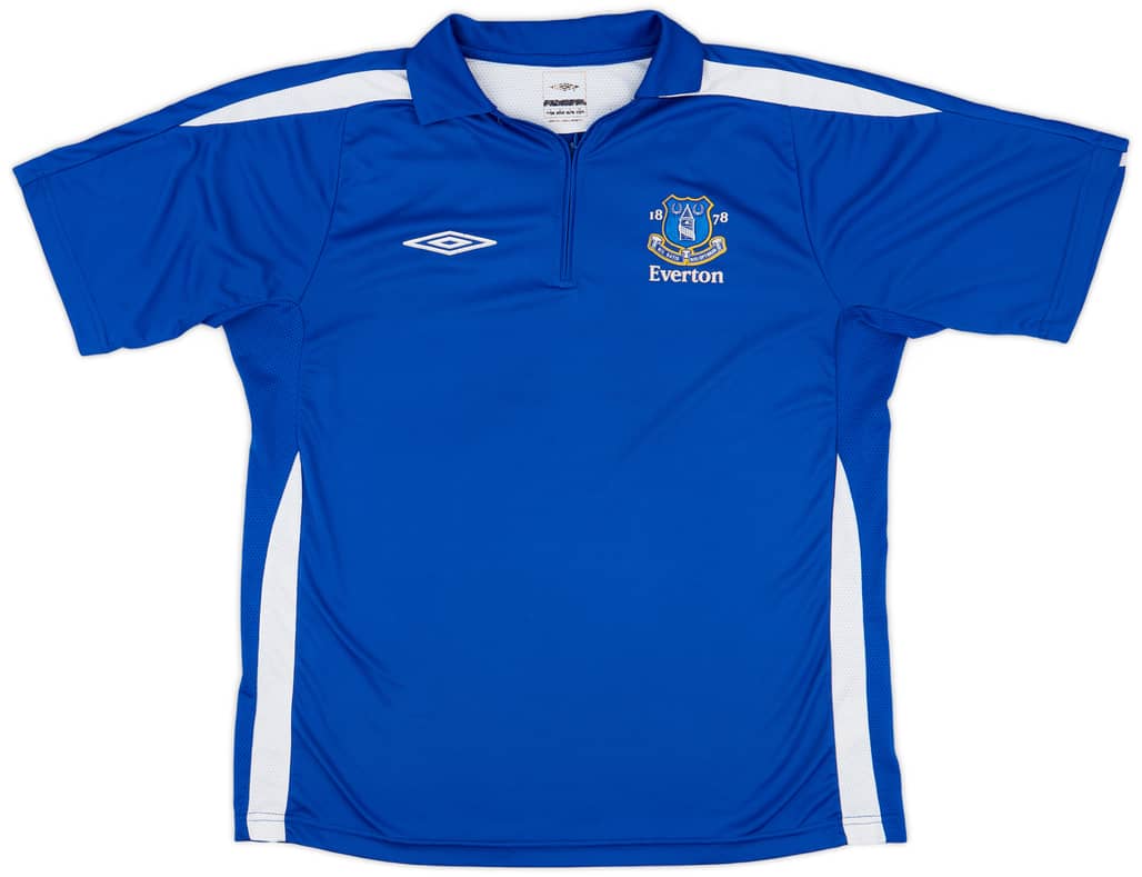 2005-06 Everton Umbro 1/4 Zip Training Polo - 7/10 - (L)