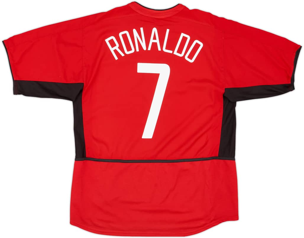 2002-04 Manchester United Home Shirt Ronaldo #7 - 7/10 - (L)