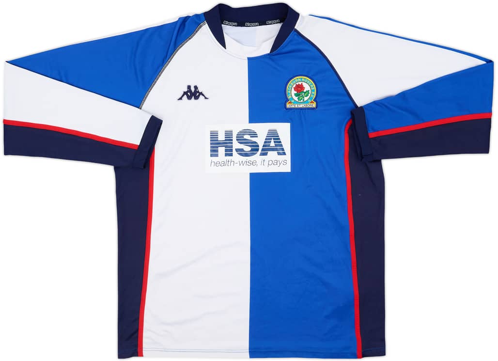 2003-04 Blackburn Home L/S Shirt - 5/10 - (3XL)