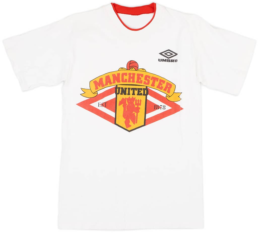 1994-96 Manchester United Umbro Graphic Tee - 9/10 - (S)