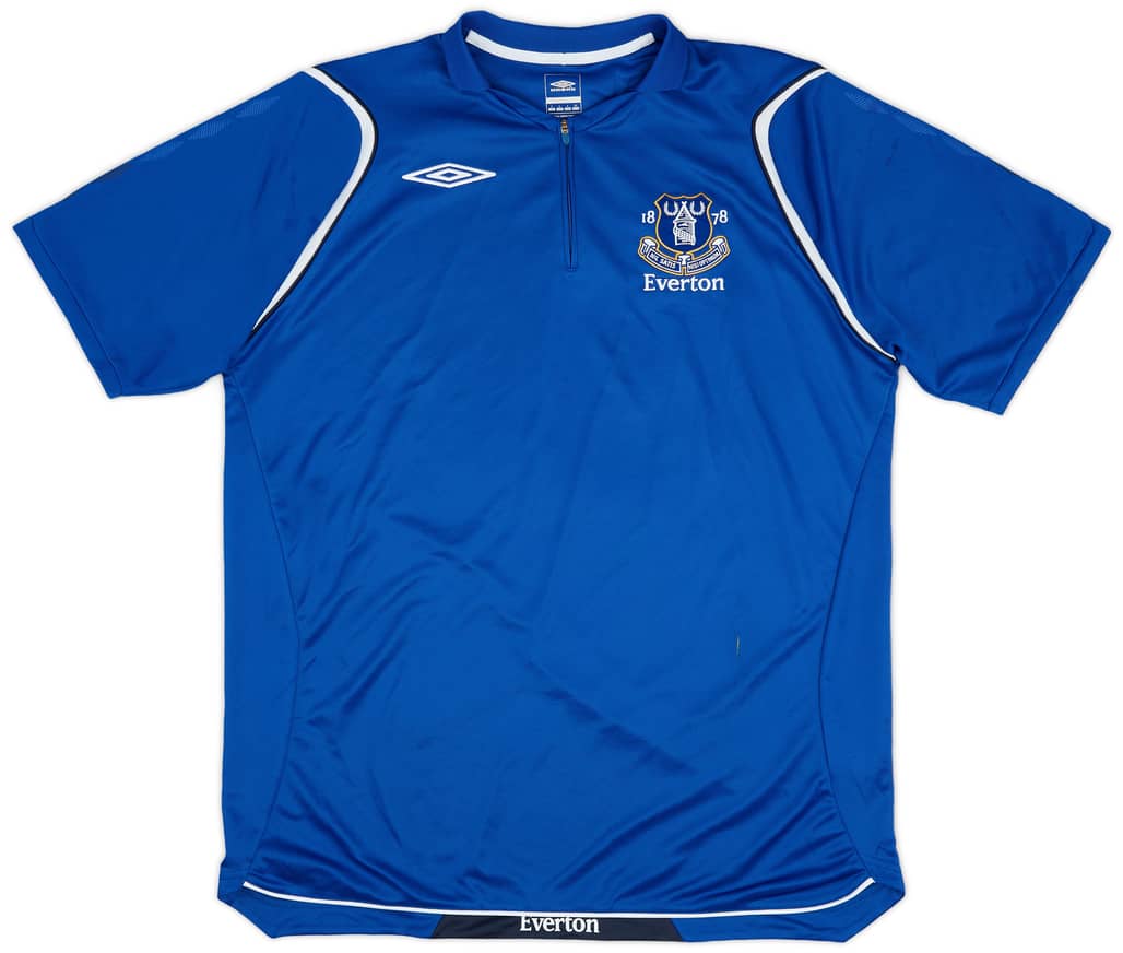 2008-09 Everton Umbro 1/4 Zip Training Shirt - 8/10 - (L)