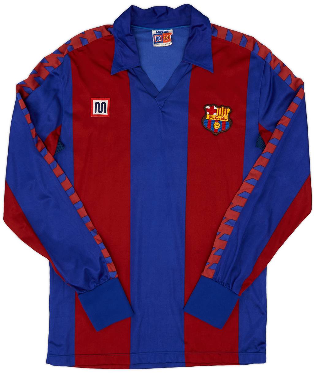 1984-89 Barcelona Home L/S Shirt - 9/10 - (S)
