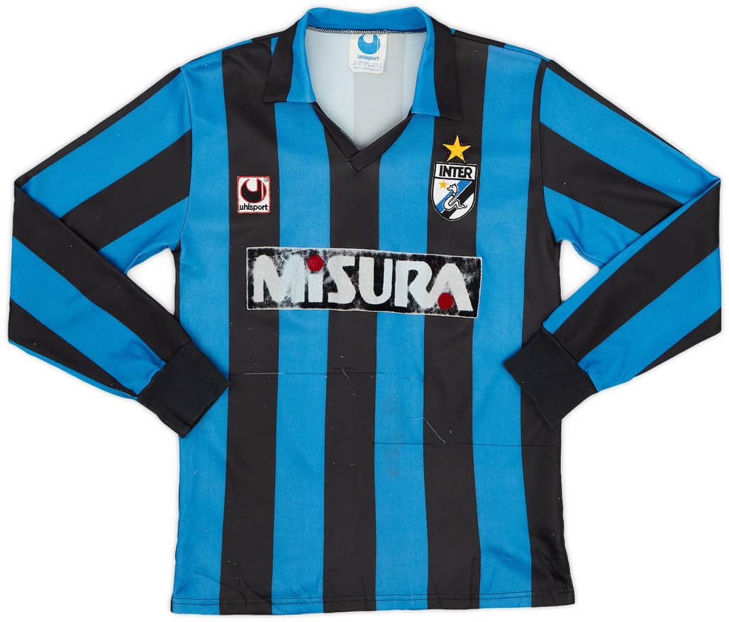 1988-89 Inter Milan Home L/S Shirt - 5/10 - (S)