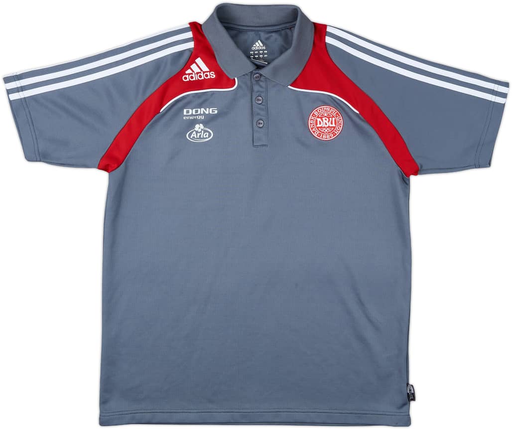 2007-08 Denmark adidas Polo Shirt - 8/10 - (L)
