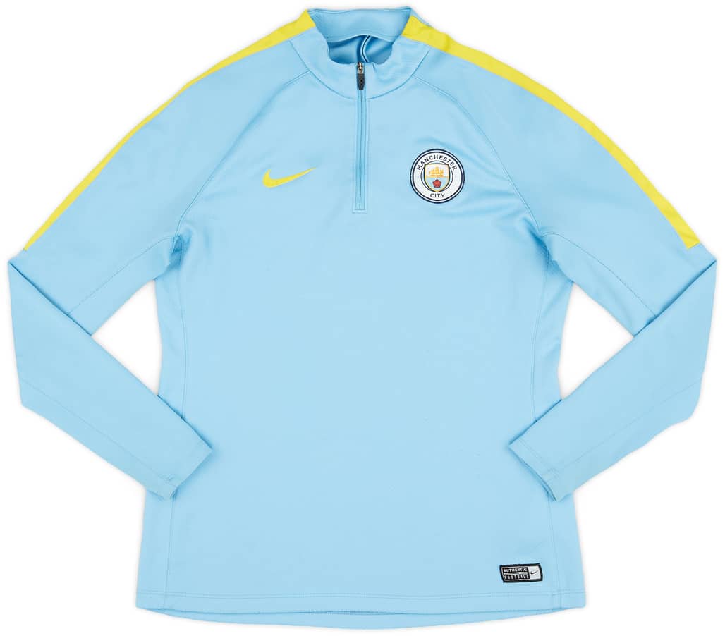 2016-17 Manchester City Nike 1/4 Zip Drill Top - 8/10 - (M)