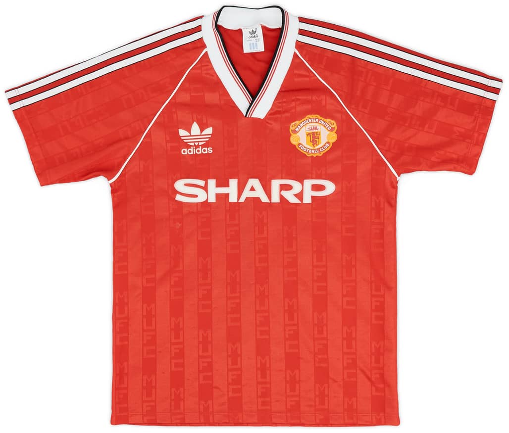 1988-90 Manchester United Home Shirt - 9/10 - (S)