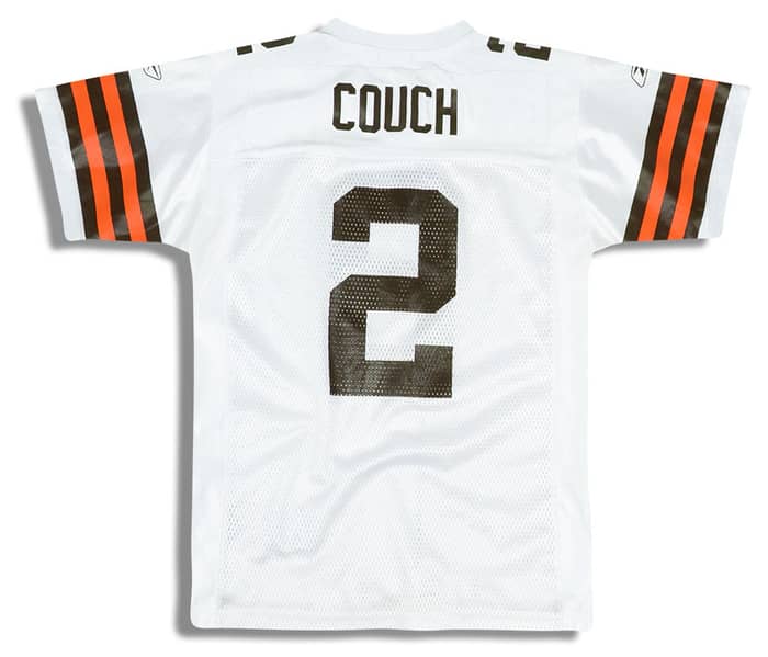 2002 Cleveland Browns Couch #2 Reebok On Field Jersey (Away) Y