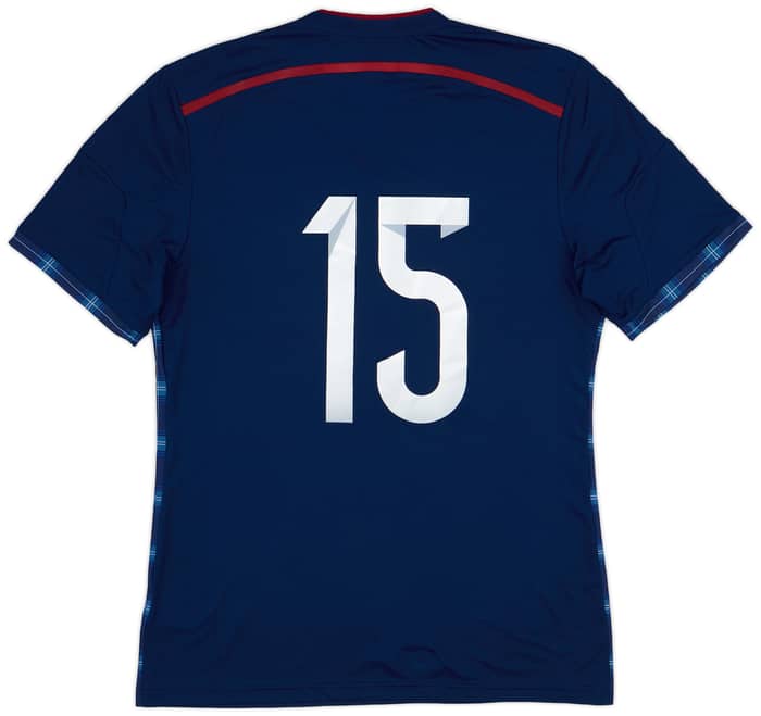 2014-15 Scotland Player Issue Home Shirt #15 - 8/10 - (L)