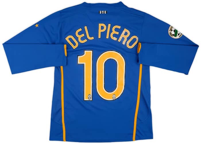 2007-08 Juventus Away L/S Shirt Del Piero #10 - 6/10 - (S)