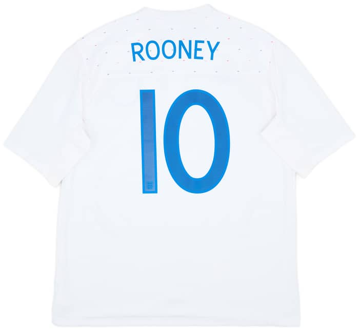 2010-11 England Home Shirt Rooney #10 - 8/10 - (XL)