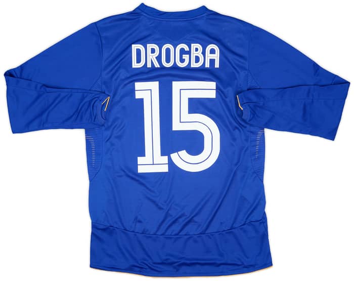 2005-06 Chelsea Centenary Home L/S Shirt Drogba #15 (M)