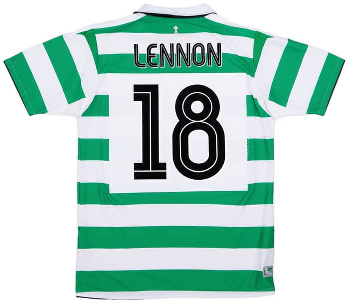 2004-05 Celtic Home Shirt Lennon #18 - 7/10 - (M)