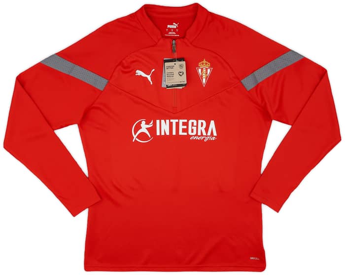 2022-23 Sporting Gijon Puma 1/4 Zip Training Top