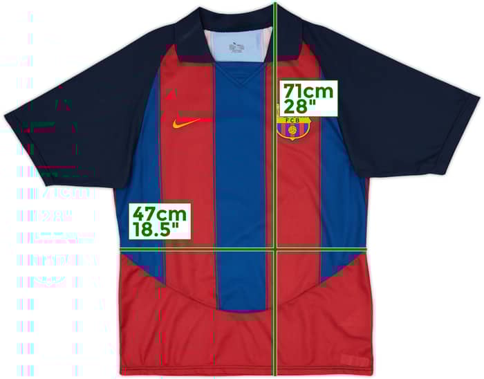2003-04 Barcelona Basic Home Shirt - 9/10 - (S)