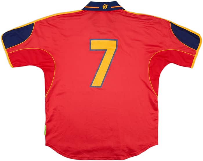 1999-02 Spain Match Issue Home Shirt #7