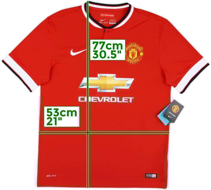 2014-15 Manchester United Home Shirt Rooney #10 (M)