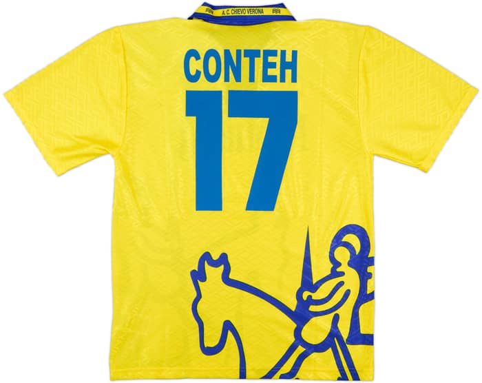 1996-97 Chievo Verona Home Shirt Conteh #17 - 8/10 - (XL)