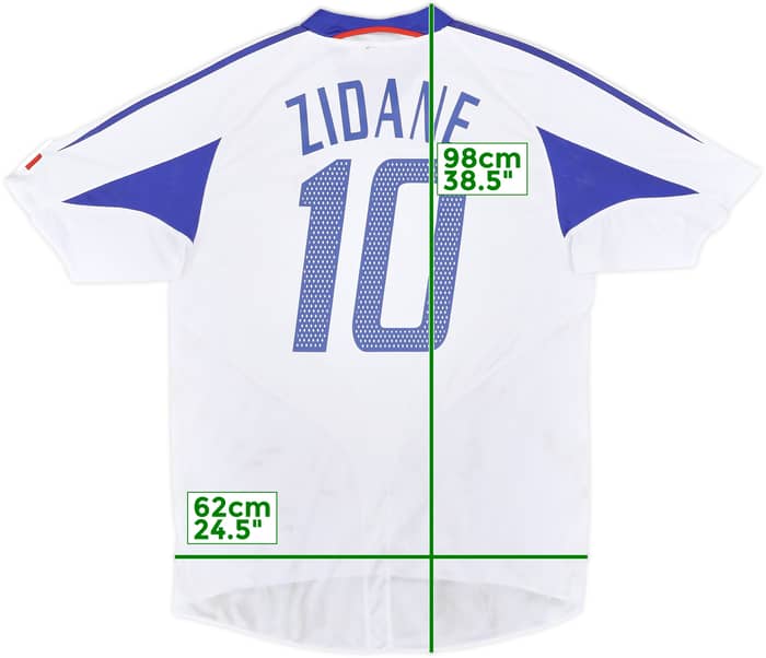 2004-06 France Away Shirt Zidane #10 - 7/10 - (L)