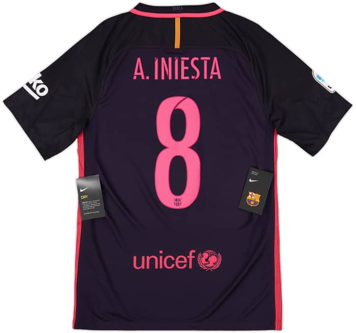 選手支給品】16/17 UCL Iniesta選手#8