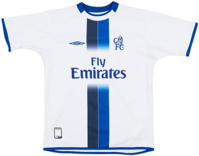 2003-05 Chelsea Away Shirt Mutu #7 - 8/10 - (M.Boys)