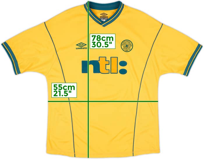 2000-02 Celtic Away Shirt Lennon #18 - 8/10 - (L)
