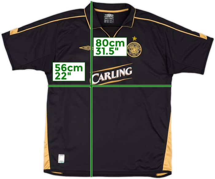 2003-04 Celtic Away Shirt Larsson #7 - 8/10 - (L)