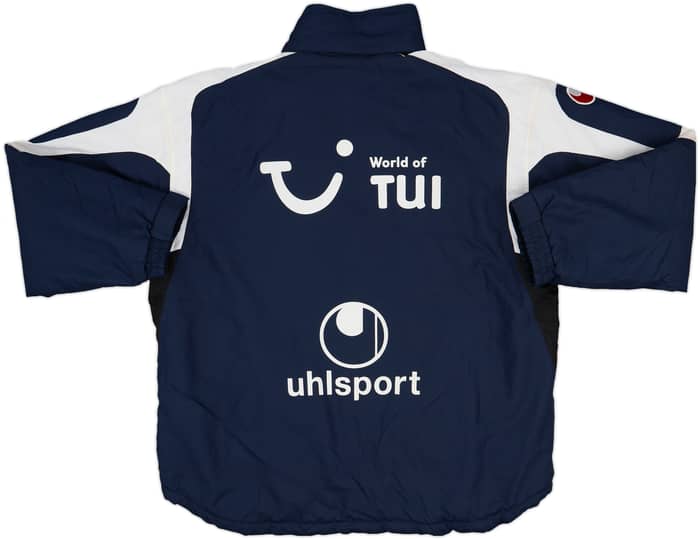 2002-03 Hannover 96 Uhlsport Padded Hooded Bench Coat - 8/10 - (XL)