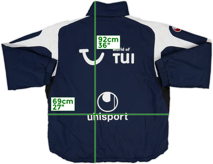 2002-03 Hannover 96 Uhlsport Padded Hooded Bench Coat - 8/10 - (XL)