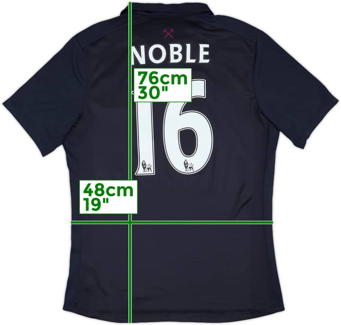 2016-17 West Ham "TIWFC" Third Shirt Noble #16 - 6/10 - (M)