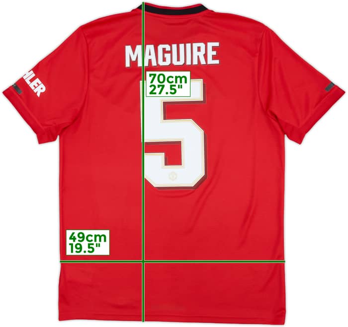 2019-20 Manchester United Home Shirt Maguire #5 - 10/10 - (L)