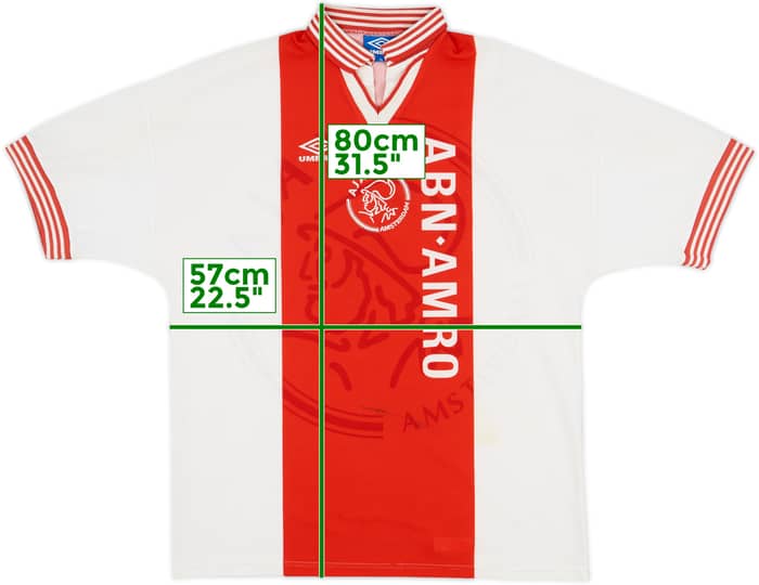 1995-96 Ajax Home Shirt - 5/10 - (XL)