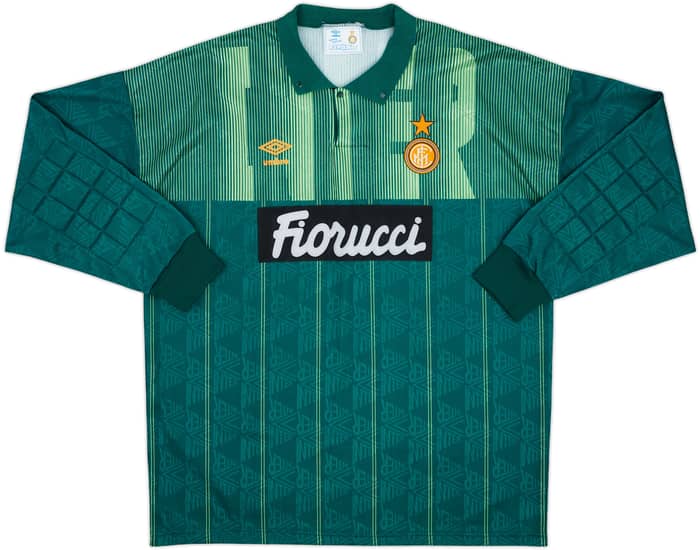 1991-92 Inter Milan GK Shirt - 8/10 - (XXL)