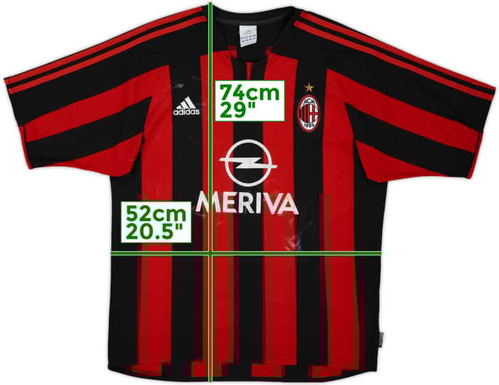2003-04 AC Milan Home Shirt - 4/10 - (M)