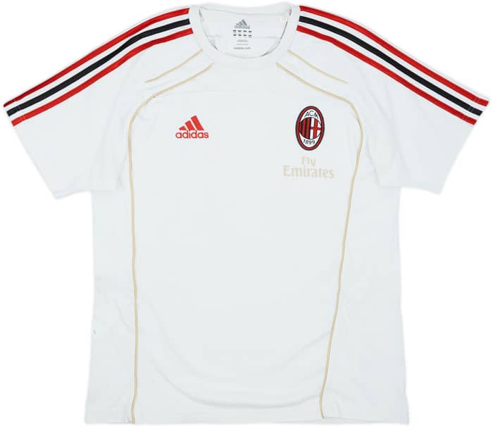 2010-11 AC Milan adidas Cotton Shirt - 8/10 - (M/L)