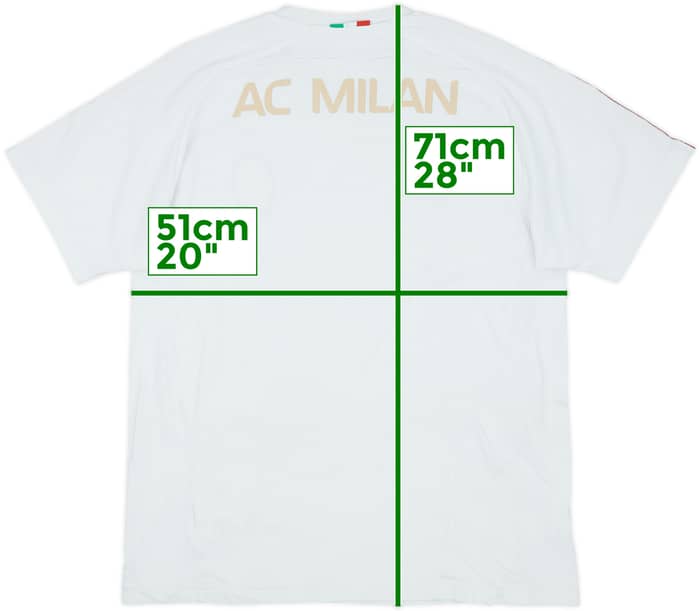 2010-11 AC Milan adidas Cotton Shirt - 8/10 - (M/L)