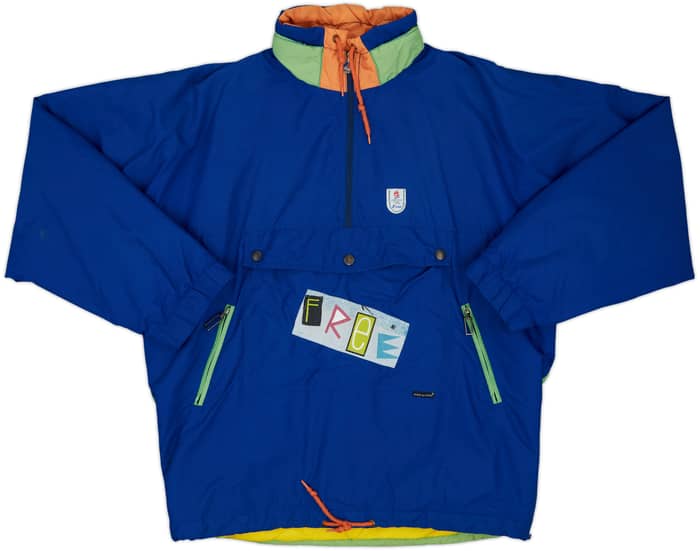 1992 Winter Olympics Hooded 1/4 Zip Rain Jacket - 8/10 - (S)