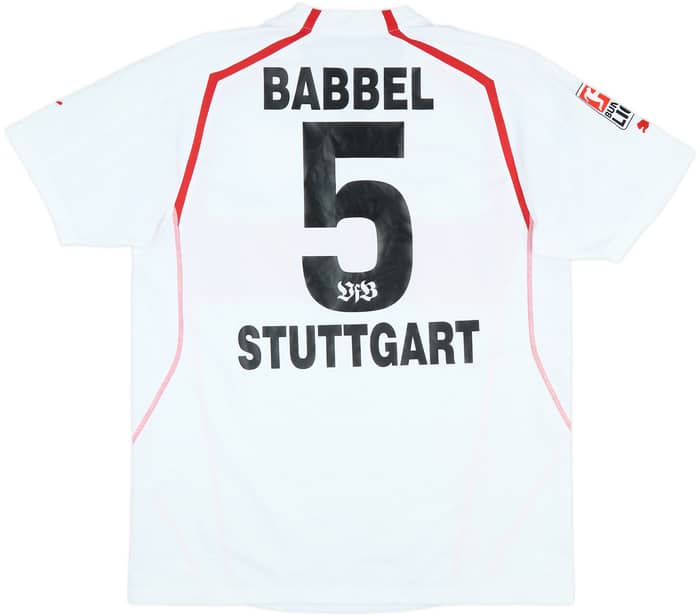 2004-05 Stuttgart Match Issue Home Shirt Babbel #5