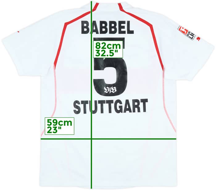 2004-05 Stuttgart Match Issue Home Shirt Babbel #5