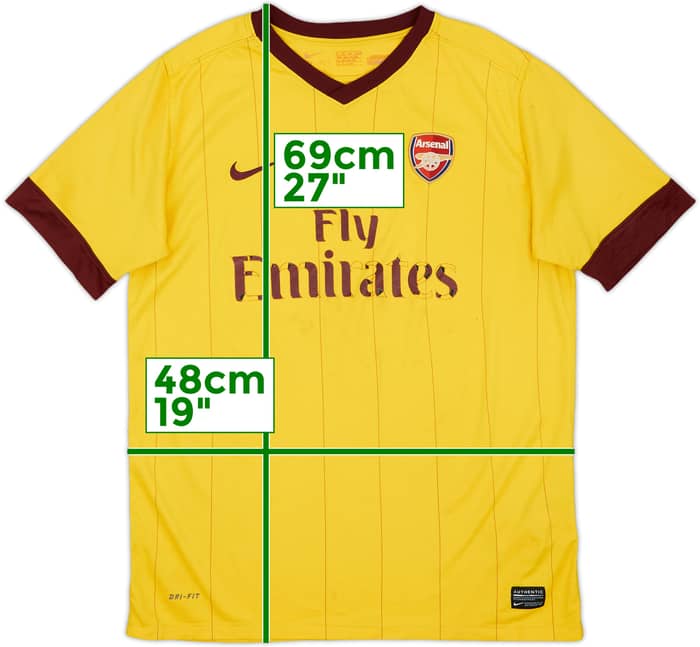 2010-13 Arsenal Away Shirt - 4/10 - (XL.Boys)