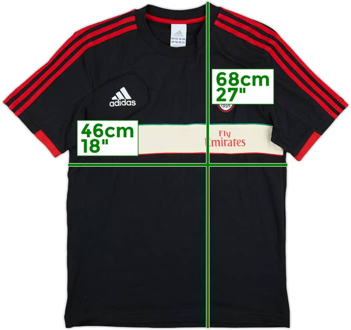 2012-13 AC Milan adidas Cotton Tee - 8/10 - (XL.Boys)