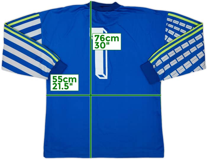 1990-92 adidas GK Template Shirt (Marseille) #1 - 8/10 - (XL)