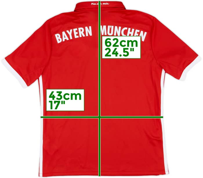 2016-17 Bayern Munich Home Shirt - 9/10 - (L.Boys)
