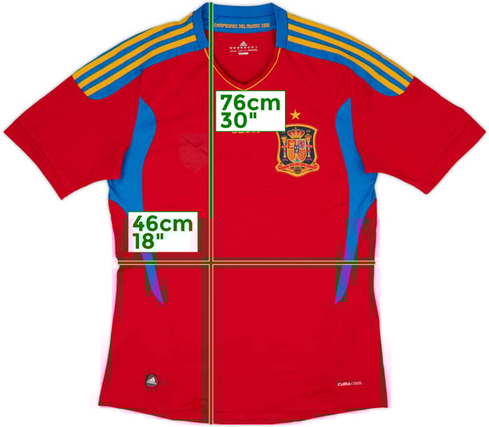2010-11 Spain Home Shirt - 5/10 - (M)
